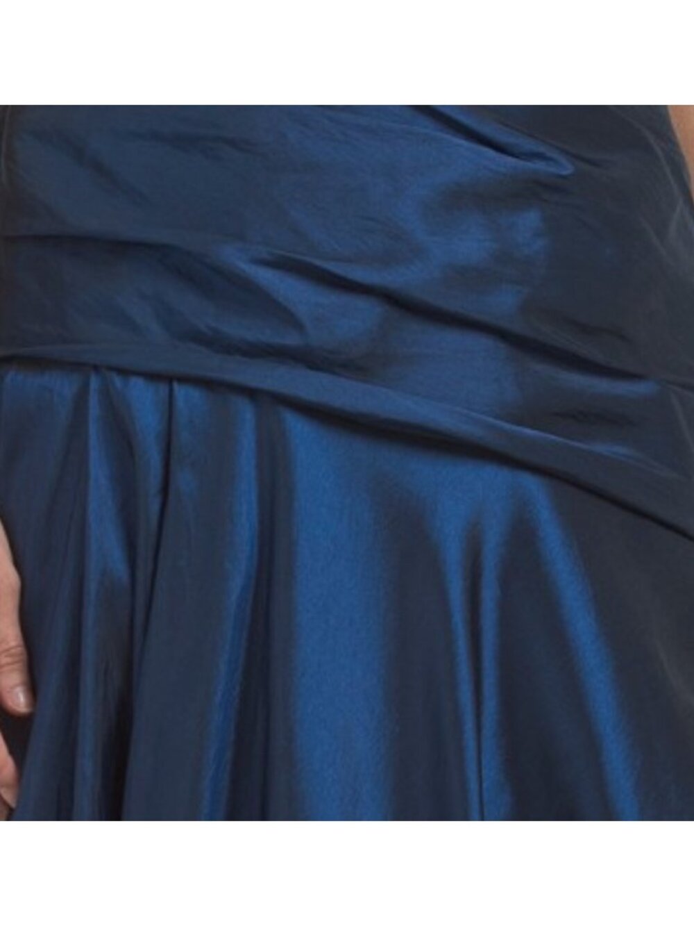 RENE BY RENE RUIZ One Shoulder Pleated Taffeta Gown - Picture 4 of 4